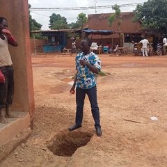 Boukaré gère le chantier